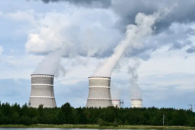 Cooling towers of a nuclear power plant